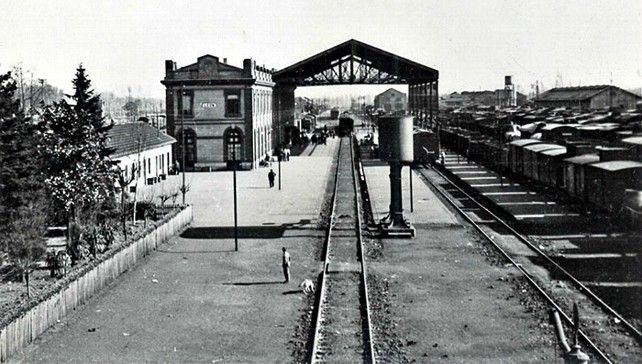 Una imagen de la Estación del Norte de Ferrocarril (la que hoy es Renfe) donde llegaron los mineros asturianos.