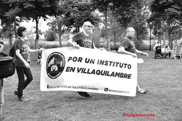 La reivindicación de un instituto en Villaquilambre también estuvo presente. / Astorgaredaccion.com
