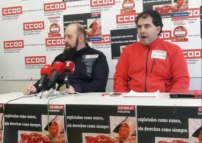 Los sindicalistas de CCOO Ángel Santos y Juan Manuel Ramos.