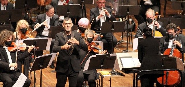 Tomás Martín en el concierto de la Orquesta Sinfónica de Castilla y León. / Foto Juan Luis García 