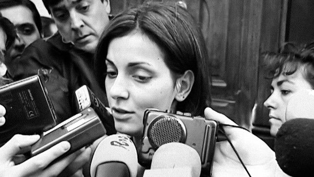 Nevenka Fernández en el juicio por acoso sexual a Ismael Álvarez.