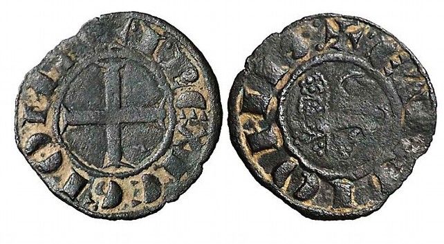 Unas de las monedas que acuñó Juan I como rey de León.